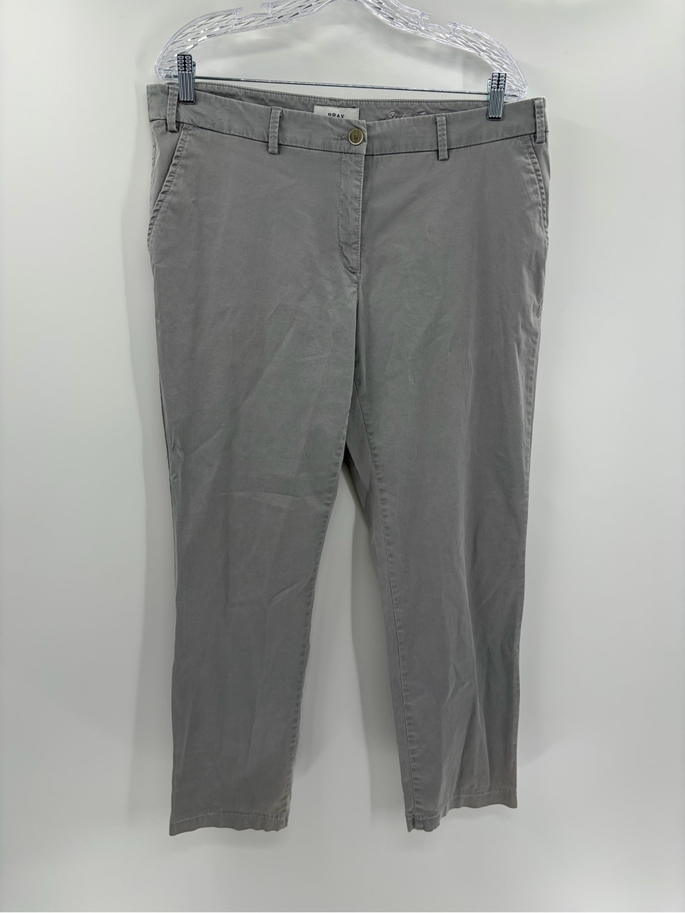 BRAX Feel Good Maron Gray Flat Front Stretch Chino causal Pants Men’s 36x27